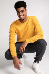 Nouveau! Chandail unisexe col rond uni - Original Au Coton