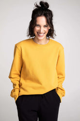 Nouveau! Chandail unisexe col rond uni - Original Au Coton