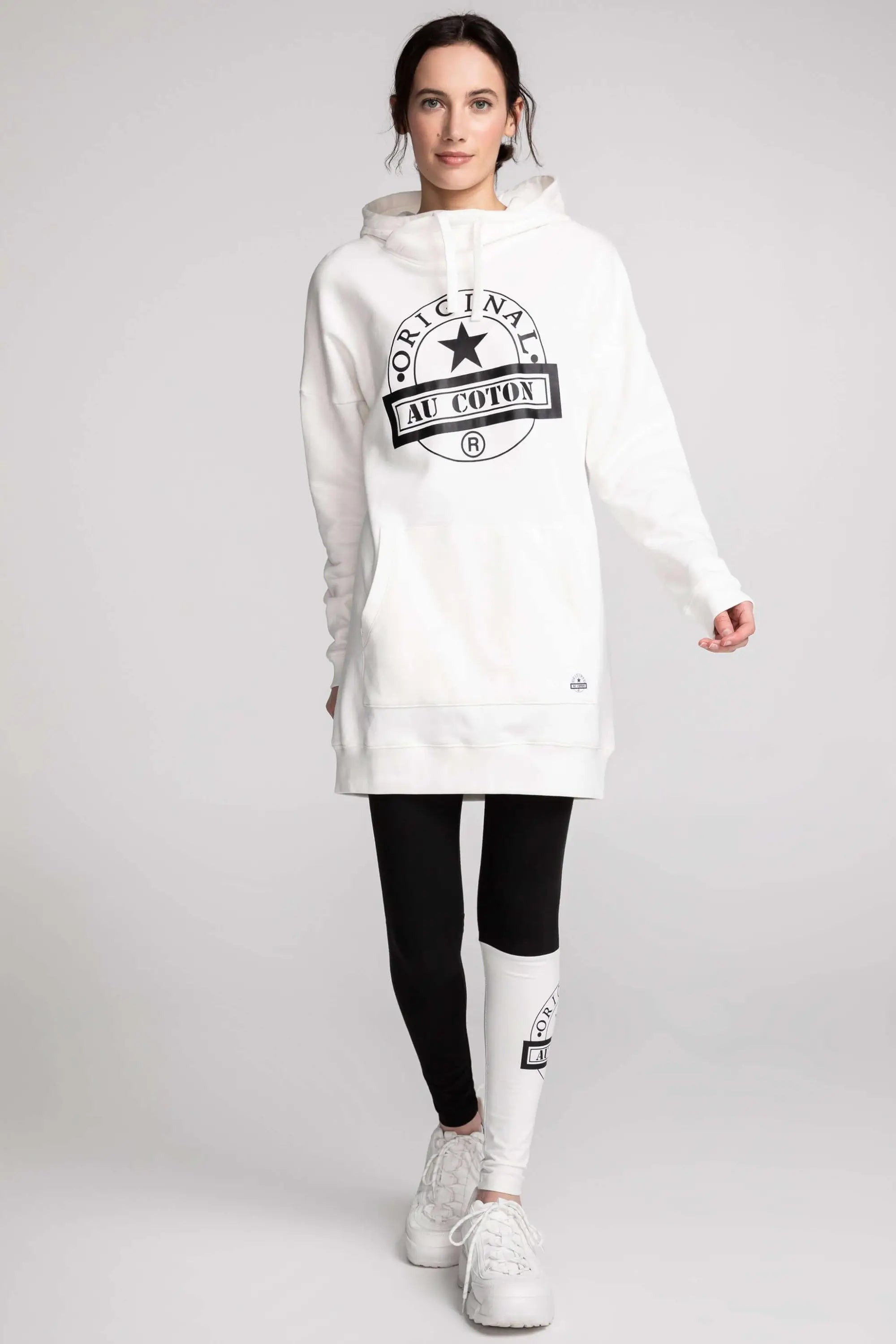 Nouveau! Hoodie long col croisé Original - Original Au Coton