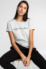 T-shirt en jersey broderie Calligraphie - Original Au Coton