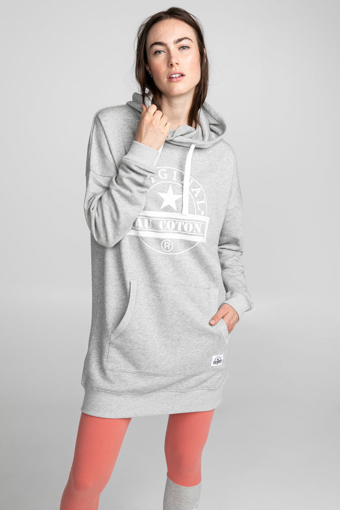 Hoodie long uni