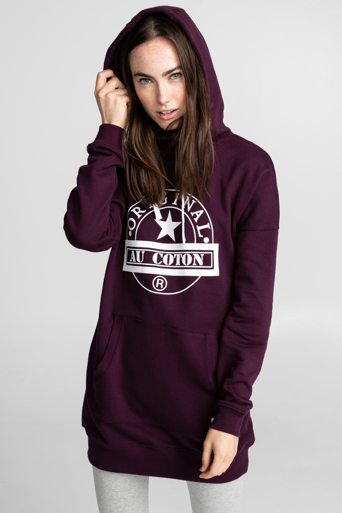 Hoodie long uni