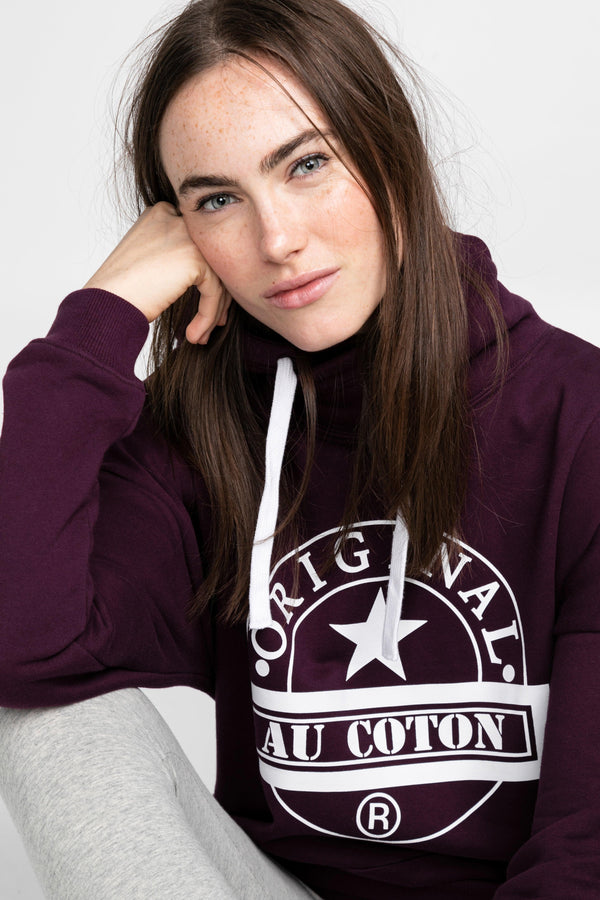 Hoodie long uni - Original Au Coton