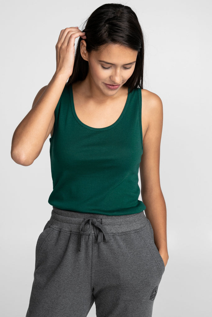 Camisole unie côtelée