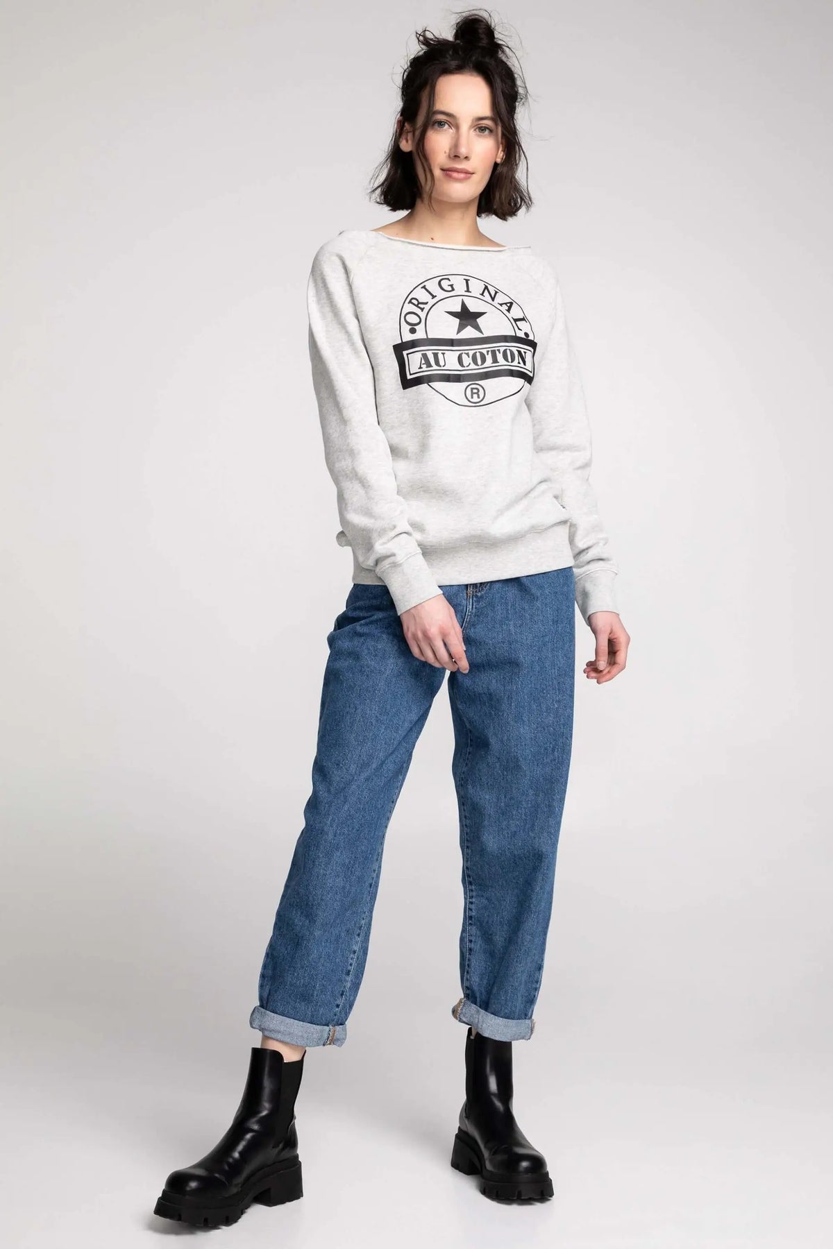 Nouveau! Chandail col bateau Original - Original Au Coton