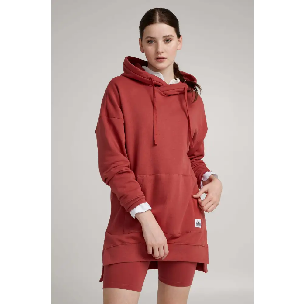 Hoodie long col croisé - Original Au Coton