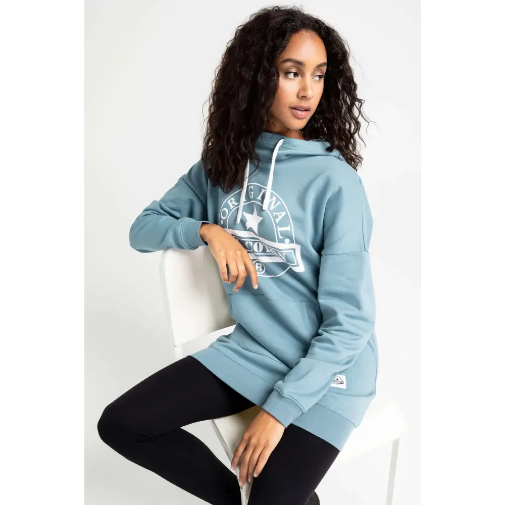 Hoodie long col croisé Original - Original Au Coton