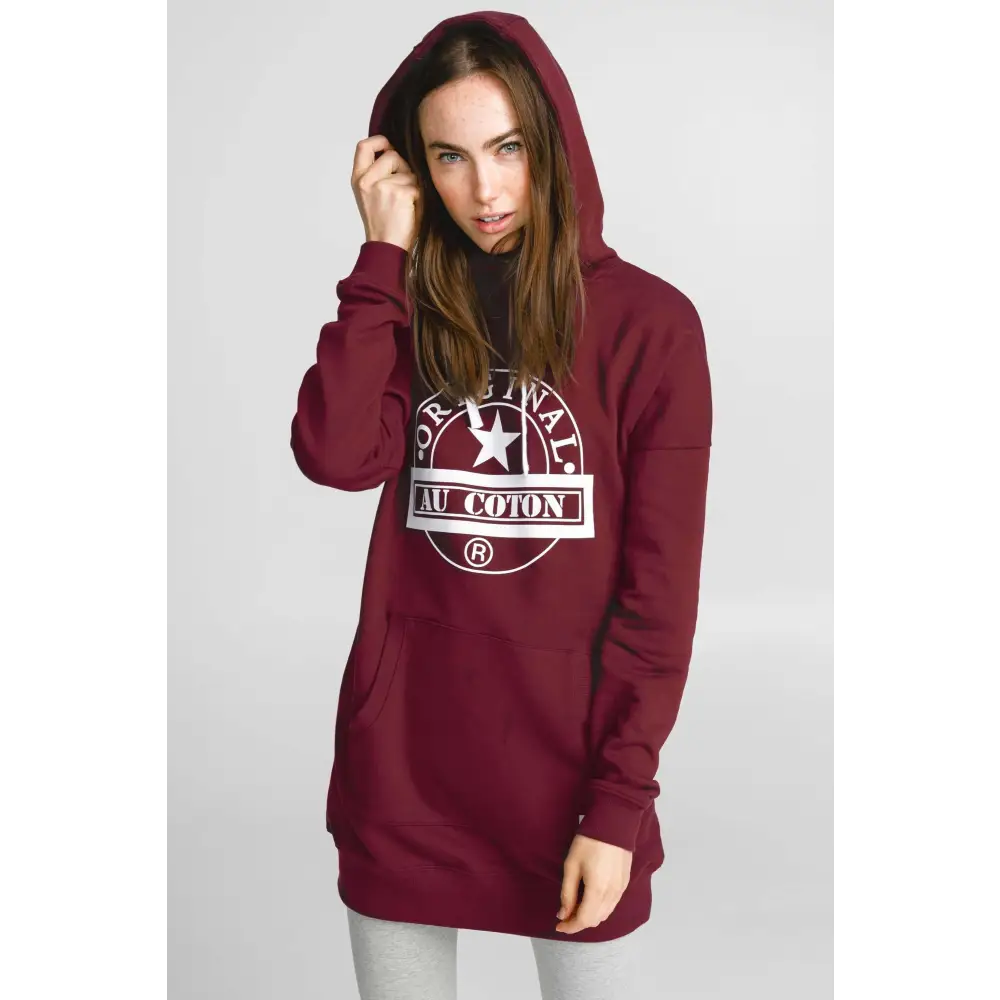 Nouveau! Hoodie long col croisé - Original Au Coton