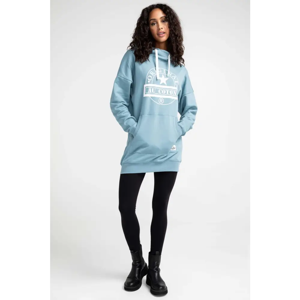 Hoodie long col croisé Original - Original Au Coton