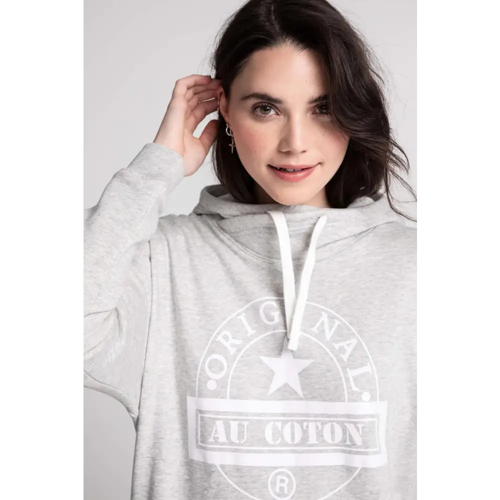 Nouveau! Hoodie long col croisé Original - Original Au Coton