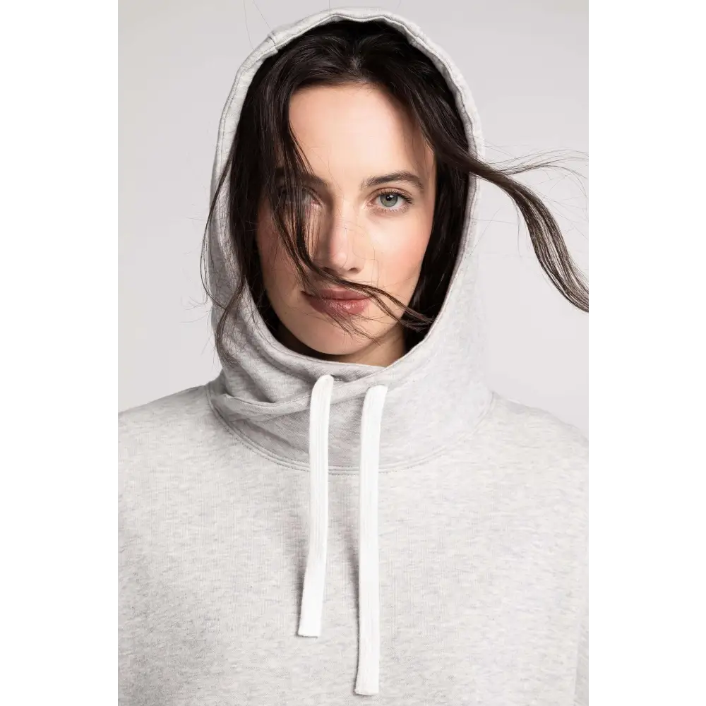 Nouveau! Hoodie long col croisé uni - Original Au Coton