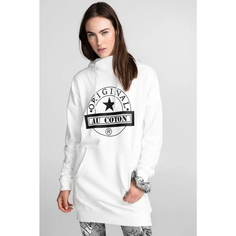 Hoodie long uni - Original Au Coton