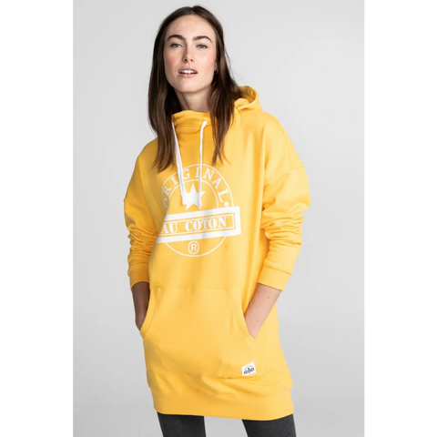 Hoodie long uni - Original Au Coton