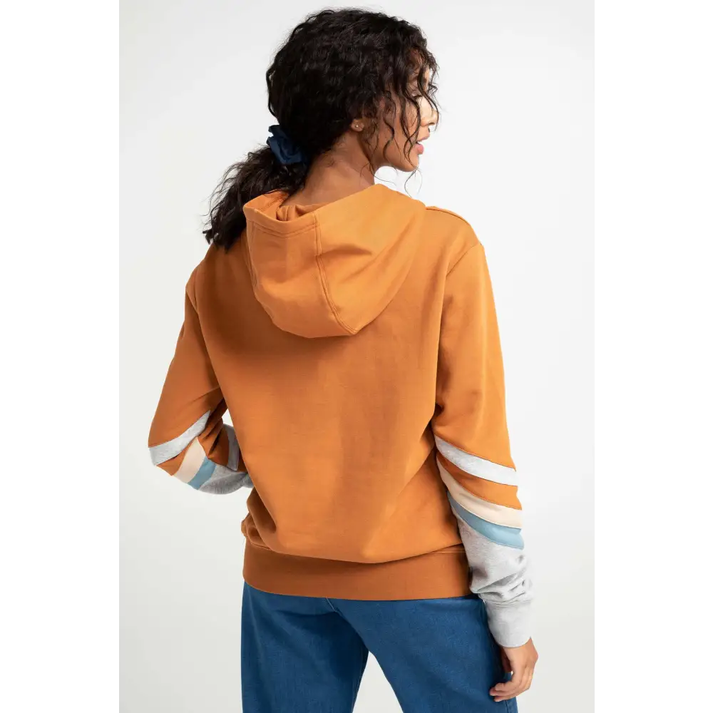 Hoodie unisexe bandes colorées - Original Au Coton