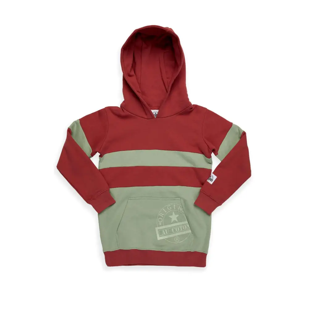 Hoodie unisexe contrasté pour enfant - Original Au Coton