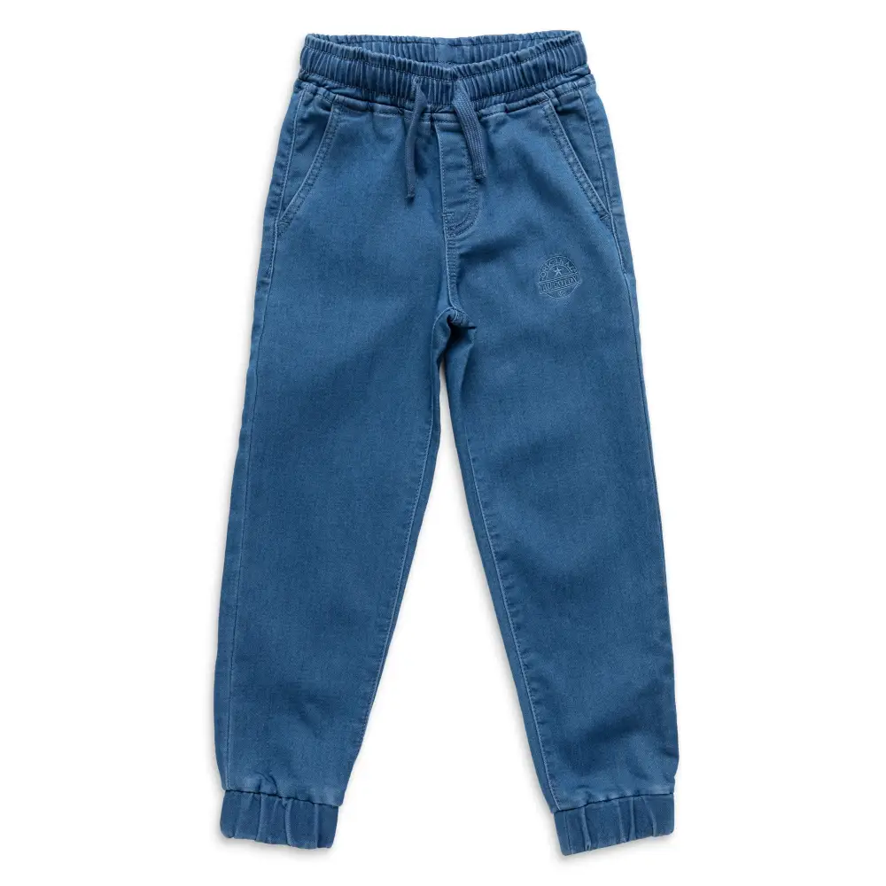 Jogger unisexe denim envers ratiné pour enfant - Original Au Coton