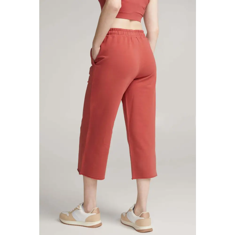 Pantalon ample 7/8 envers ratiné - Original Au Coton