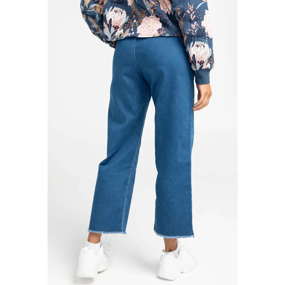 Pantalon ample denim envers ratiné - Original Au Coton