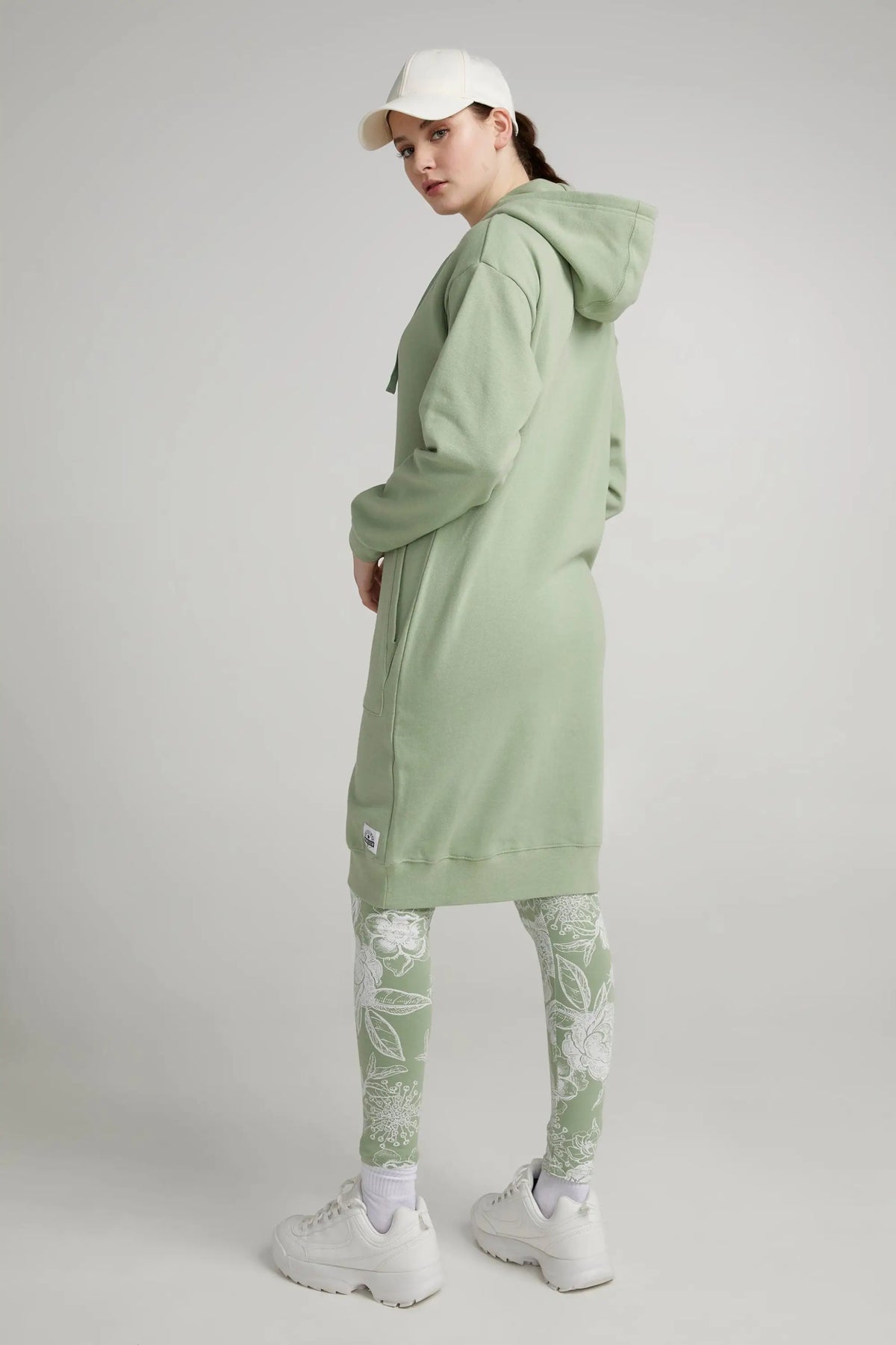 Veste longue hoodie zippée en coton ouaté - Original Au Coton