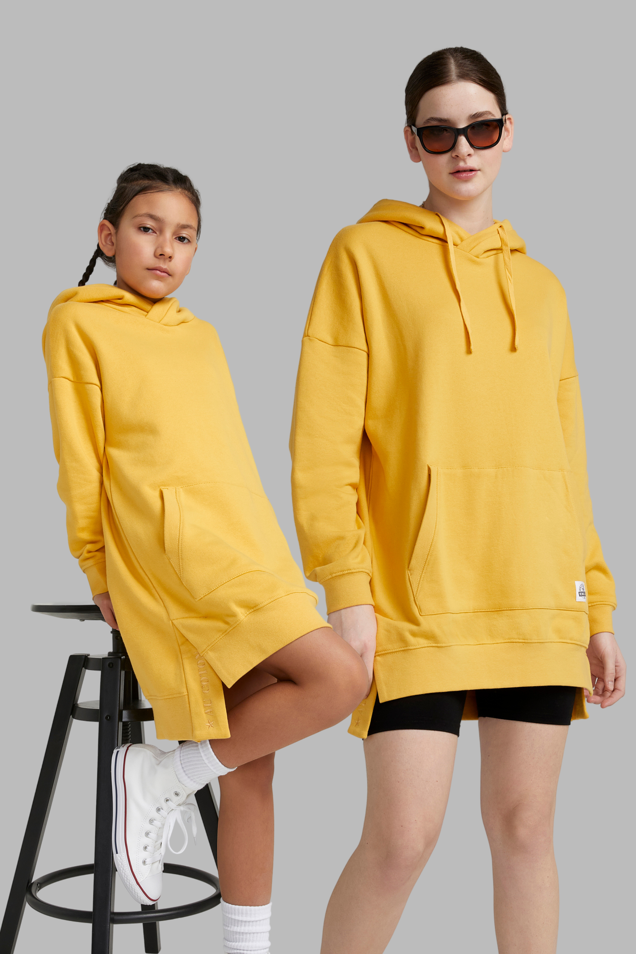 Hoodie Long Col Croisé Mini/Match – Tailles 2/3 à XXL