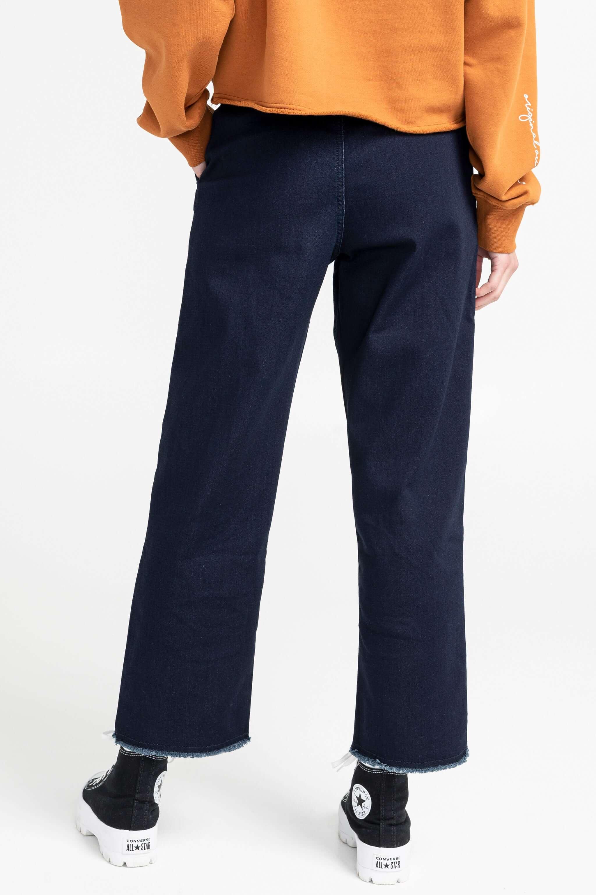 Pantalon ample denim envers ratiné - Original Au Coton