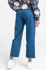 Pantalon ample denim envers ratiné - Original Au Coton