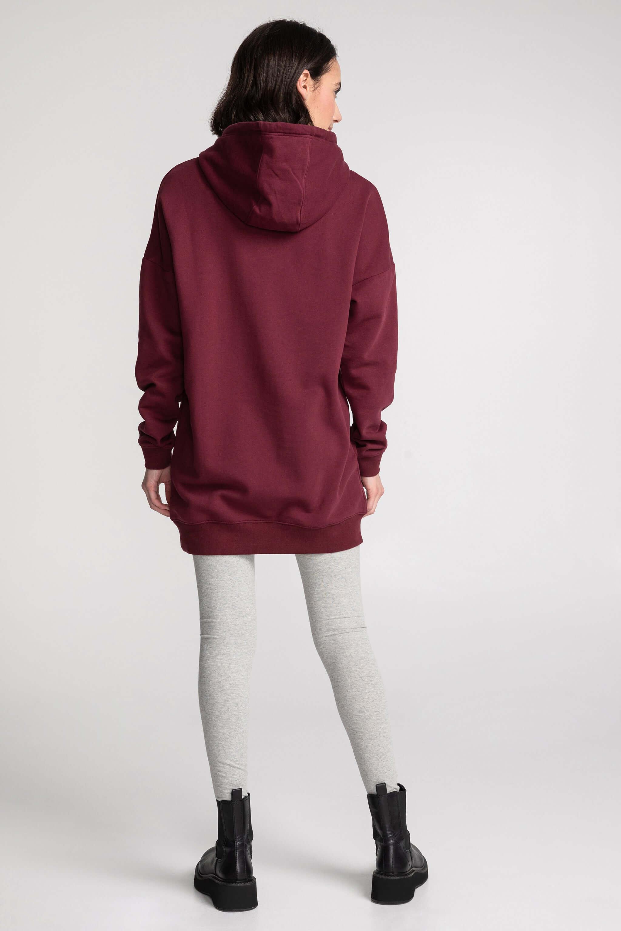 Nouveau! Hoodie long col croisé uni - Original Au Coton