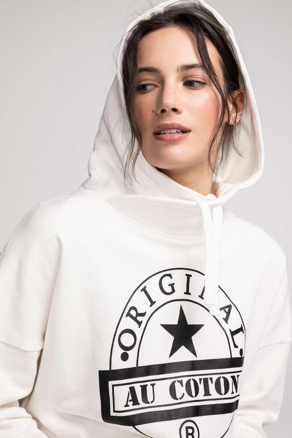 Nouveau! Hoodie long col croisé Original - Original Au Coton