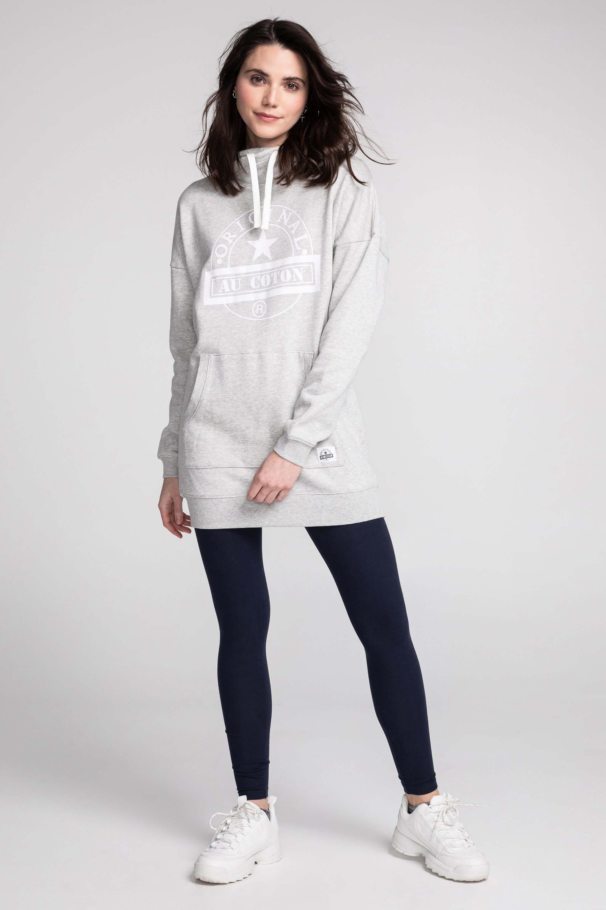 Nouveau! Hoodie long col croisé Original - Original Au Coton