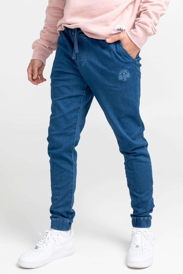 Jogger unisexe denim envers ratiné - Original Au Coton