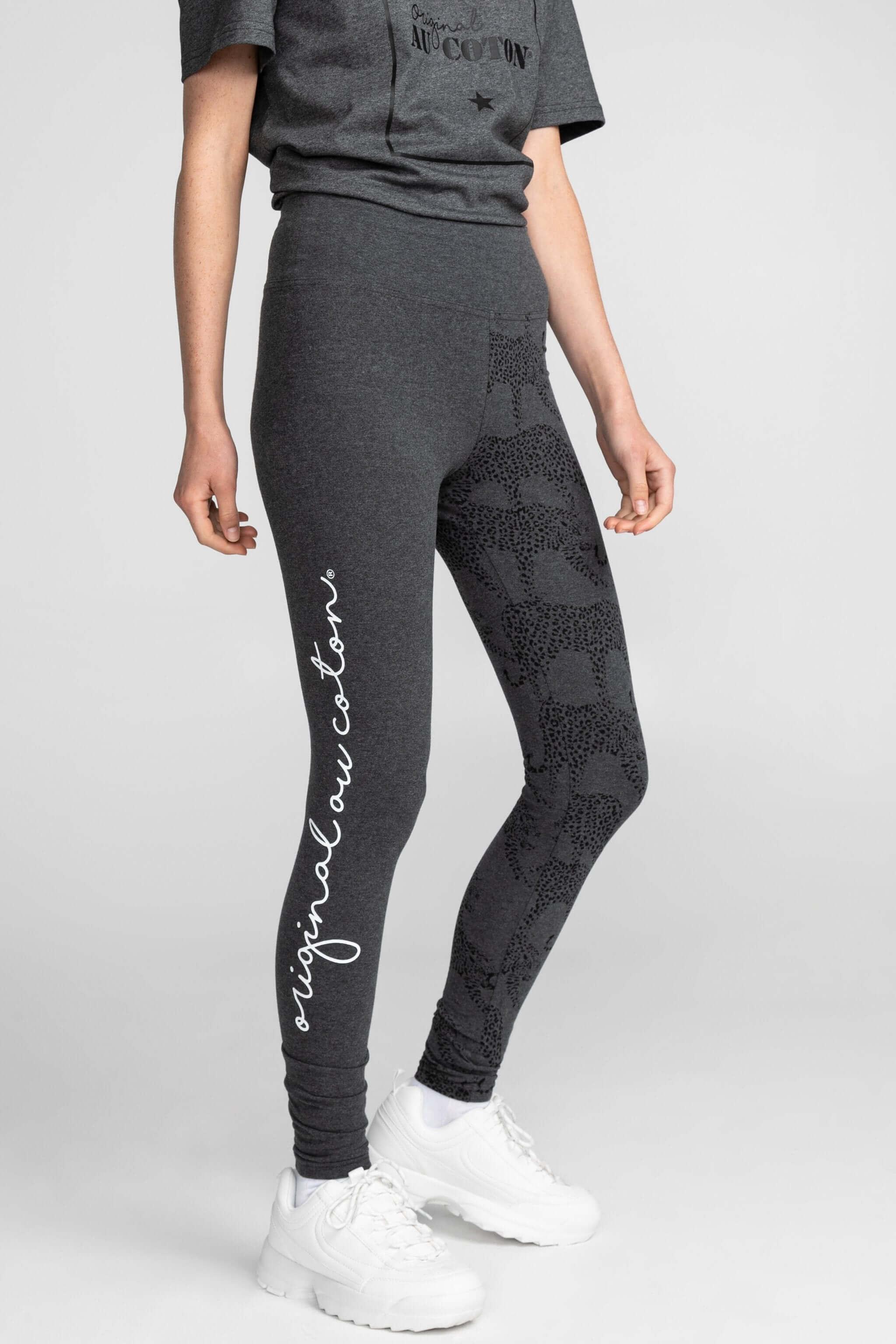 Legging imprimé unilatéral Calligraphie - Original Au Coton