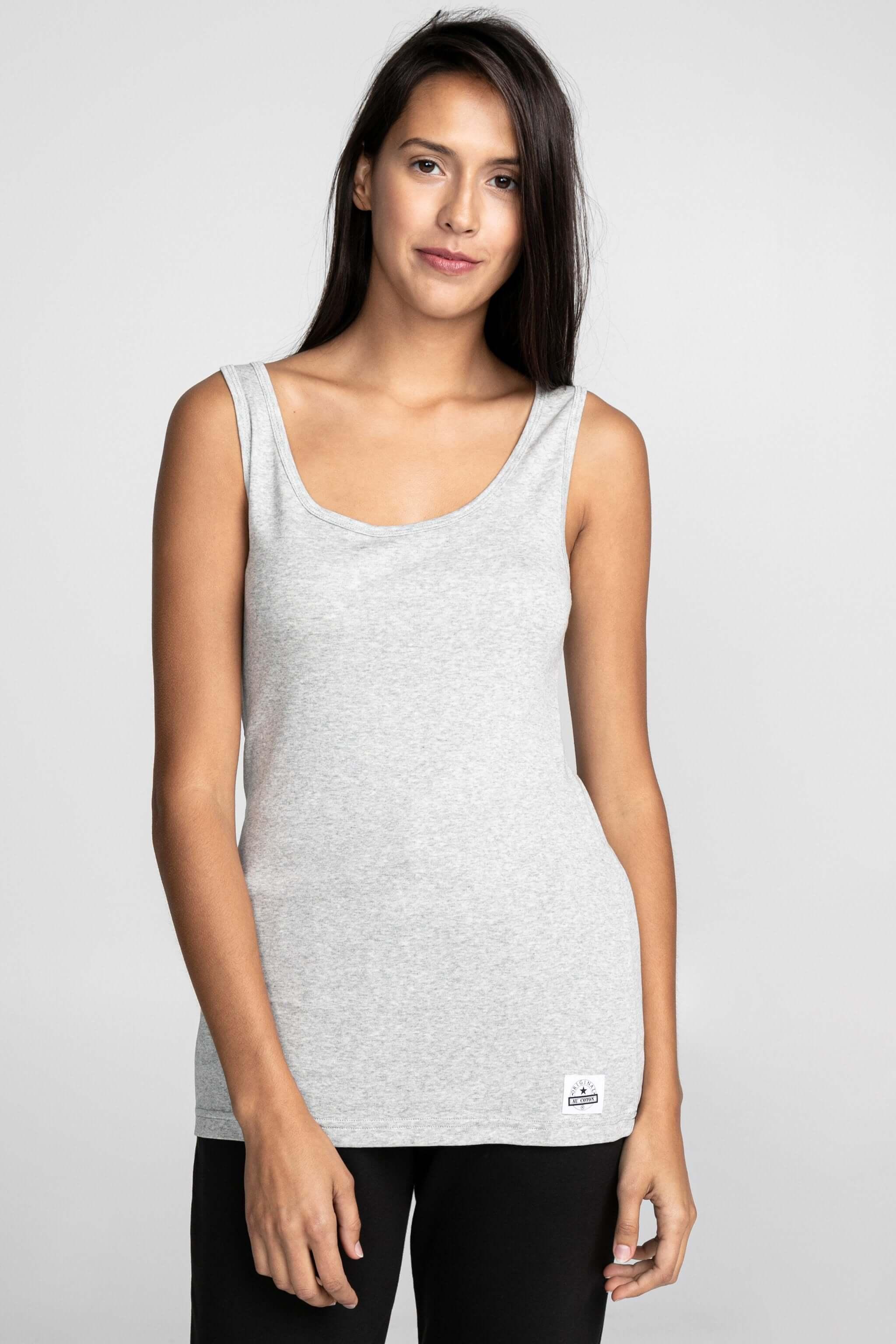 Camisole unie côtelée - Original Au Coton