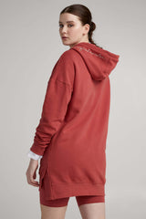 Hoodie long col croisé - Original Au Coton